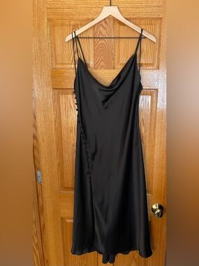 NWT Zara Cowl Neck MIDI Dress